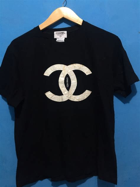 tshirt chanel|chanel t shirt vintage.